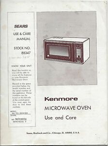 Kenmore Elite Microwave Oven Manual